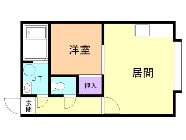アートヒルズ(1LDK/2階)の間取り写真