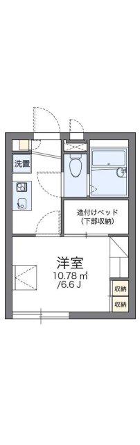 レオパレス杭瀬北新町I(1K/2階)の間取り写真