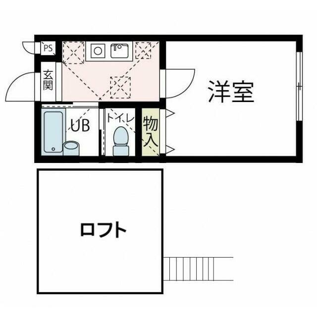 VILLA 510 NO.5(1K/1階)の間取り写真