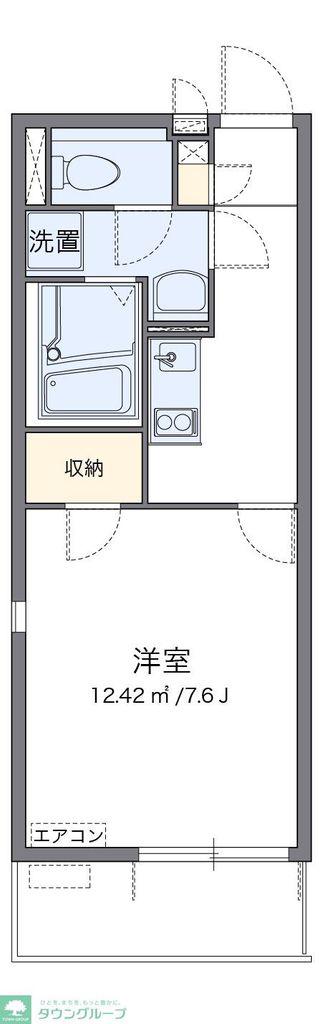 レオネクストMAY(1K/3階)の間取り写真