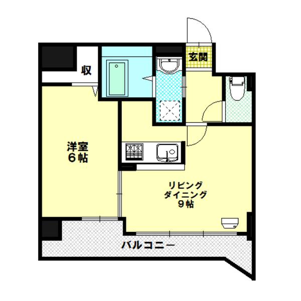 FEUILLESVERTESAJ(1LDK/3階)の間取り写真