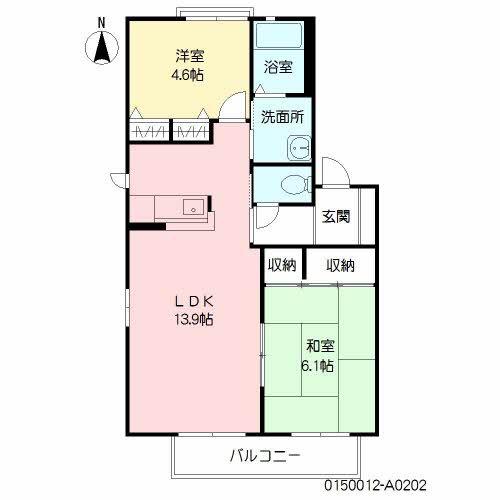 ディアス21(2LDK/2階)の間取り写真