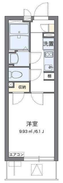 クレイノT HOUSE 浦和(1K/3階)の間取り写真