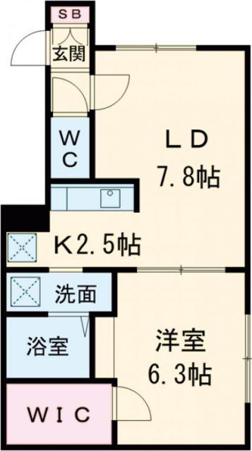 COURONNE DOR(1LDK/1階)の間取り写真