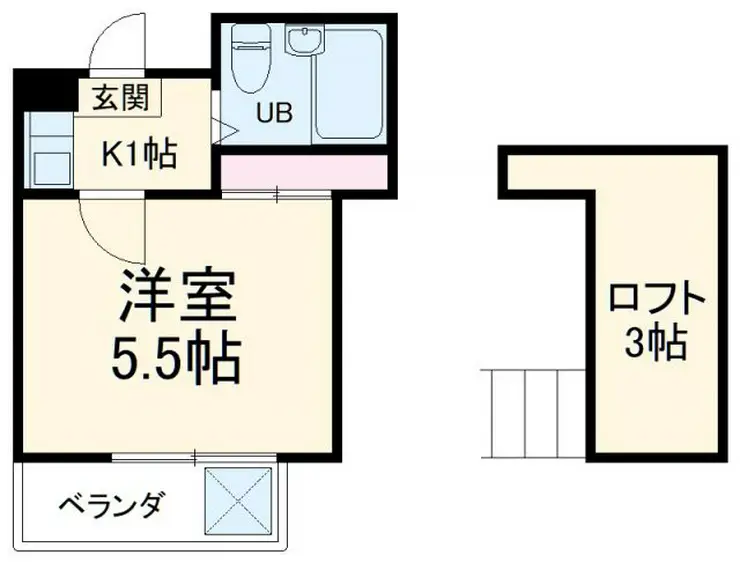 レオパレス北谷第3 2階階 間取り