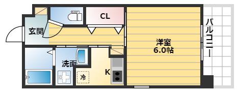 いる びあんこ(ワンルーム/2階)の間取り写真