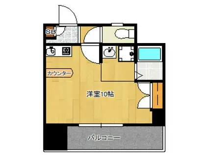 オリエンタル小倉南Ⅱ(ワンルーム/6階)の間取り写真