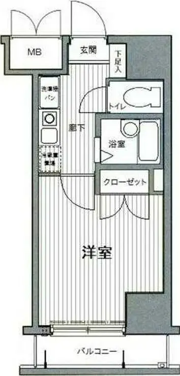 ガーラ笹塚駅前 13階階 間取り