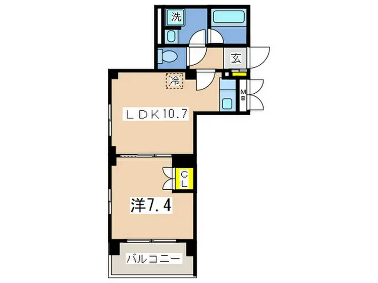 ルート山手 5階階 間取り