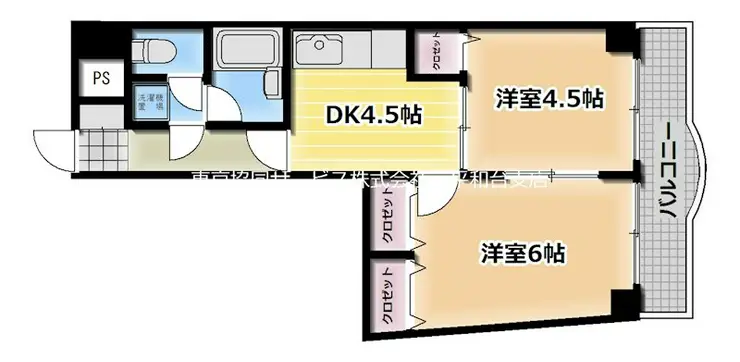 グレースパレス向原 1階階 間取り