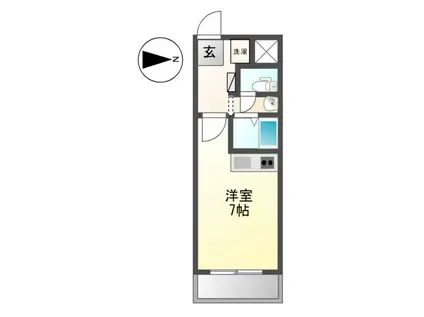 REFORTE(ワンルーム/1階)の間取り写真