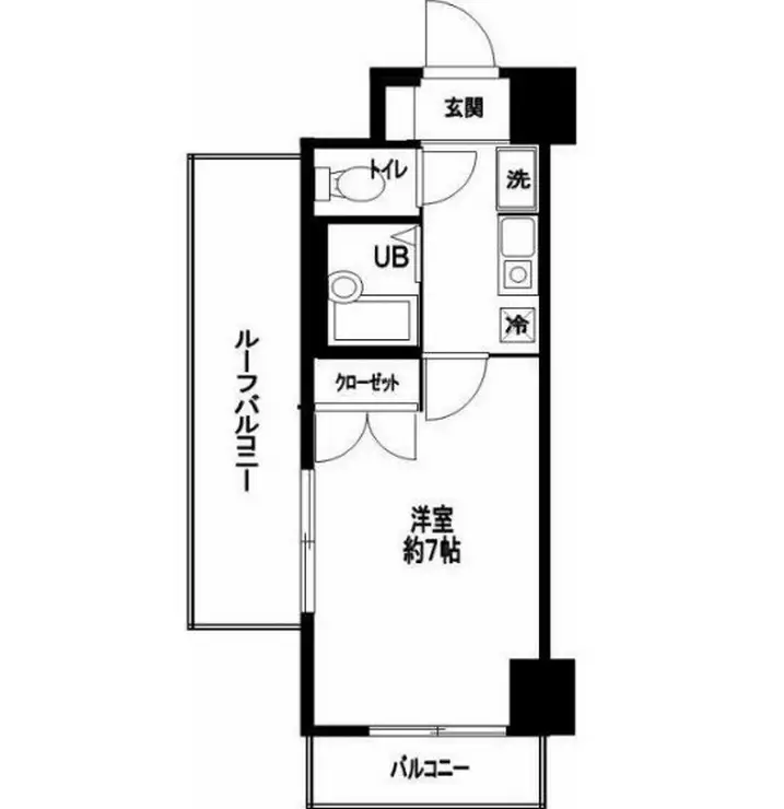 メインステージ西麻布 13階階 間取り