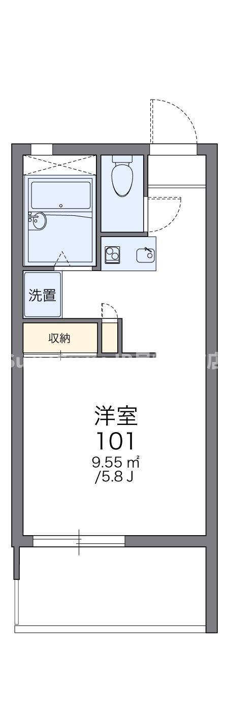 レオパレスツインズ加島弐番館(1K/3階)の間取り写真