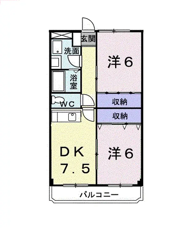 サンロイヤルマンション 4階階 間取り
