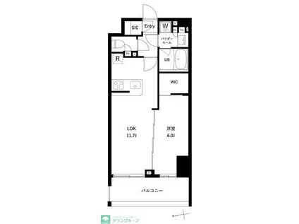 アーバンパーク綾瀬ウエスト(1LDK/5階)の間取り写真