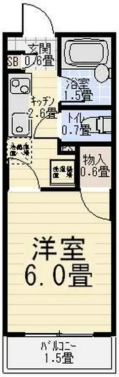 コーポ恵門 3階階 間取り