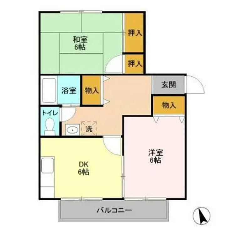 ファミール田喜野井 1階階 間取り