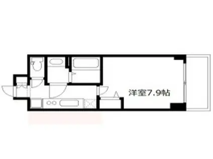 プレサンス神戸セレスティア(1K/9階)の間取り写真