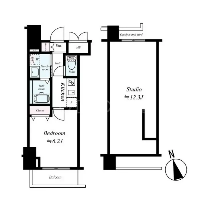 ラ・シード馬込レフィナード 4階階 間取り