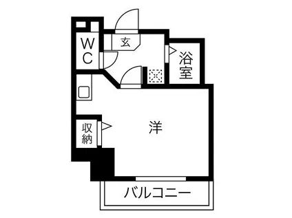 グレイス吹上(1K/2階)の間取り写真
