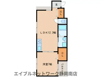 NONNA PINO(1LDK/2階)の間取り写真