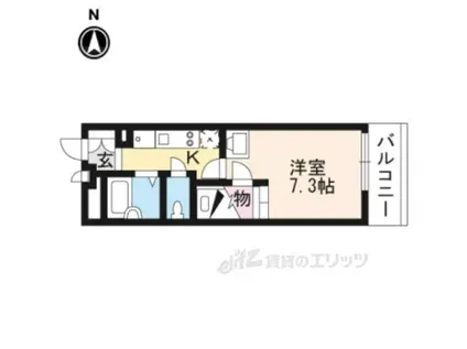 レオパレスサンマルク(1K/2階)の間取り写真