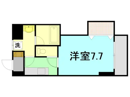 Tセリオ(1K/4階)の間取り写真