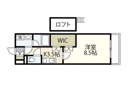 シャトーレイ(1K/3階)の間取り写真