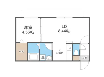 HARNESS南11(1LDK/5階)の間取り写真
