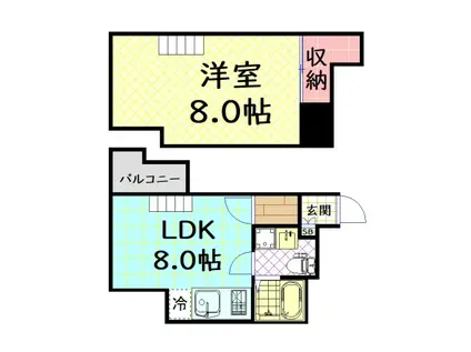 SONIX2015(1LDK/10階)の間取り写真