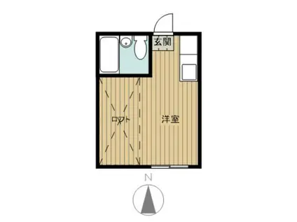 セントヒルズ小平 (ワンルーム/1階)の間取り写真