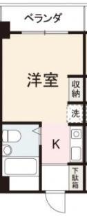 アパルトマン成合(ワンルーム/3階)の間取り写真