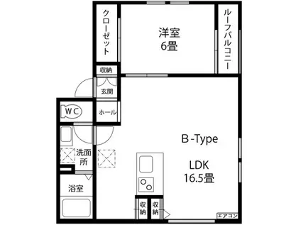 MAISON KOJO(1LDK/3階)の間取り写真