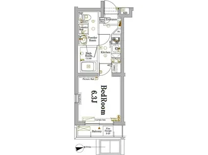 アクサス桜台エクスクルーシブ(1K/3階)の間取り写真
