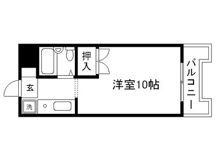 グランパニエ(1K/2階)の間取り写真