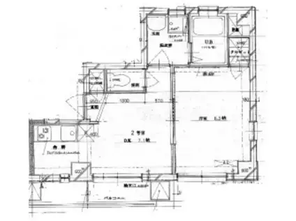 DELCCS WASEDAーIII(1DK/2階)の間取り写真