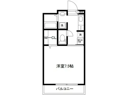 レガーロ武蔵中原(1K/3階)の間取り写真