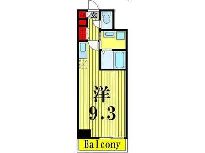 ART APARTMENT IN TOKYO ノース(ワンルーム/2階)の間取り写真
