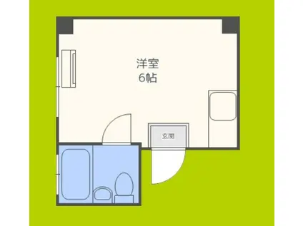 グレース九条(ワンルーム/2階)の間取り写真