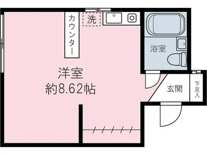 鈴木マンション(ワンルーム/4階)の間取り写真