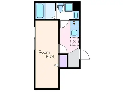 アーバンステージ初台(1K/2階)の間取り写真