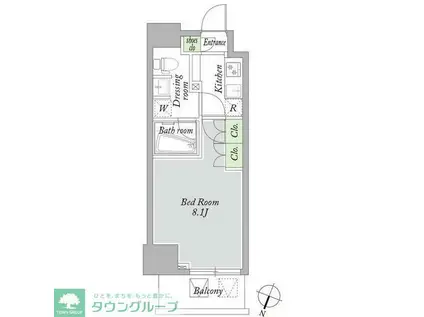 アーバンパーク西巣鴨ウエスト(1K/3階)の間取り写真