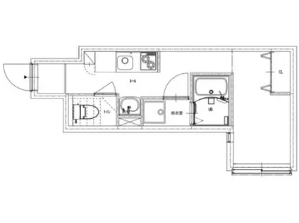 SOLUNA CRACIA ZOSHIGAYA(1K/1階)の間取り写真