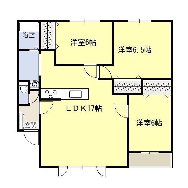 ALPHA III(3LDK/3階)の間取り写真