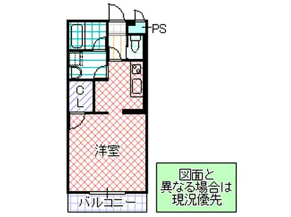 ASSET天久保(ワンルーム/1階)の間取り写真