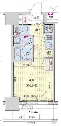 プレサンス大須プライマル(1K/12階)の間取り写真