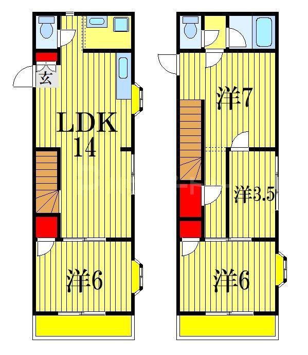 シュロスT・Y(4LDK/1階)の間取り写真