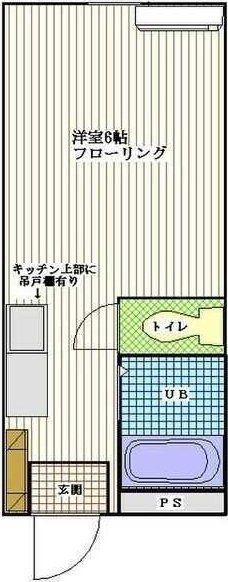 アベニュー八木(1K/1階)の間取り写真