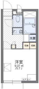 レオパレスサマール梅井(1K/1階)の間取り写真