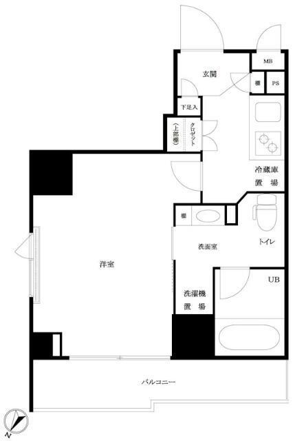 ルーブル大塚伍番館(1K/5階)の間取り写真